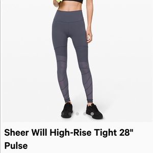 NWT - Sheer Will High-Rise Tight 28" 
Pulse Size 2